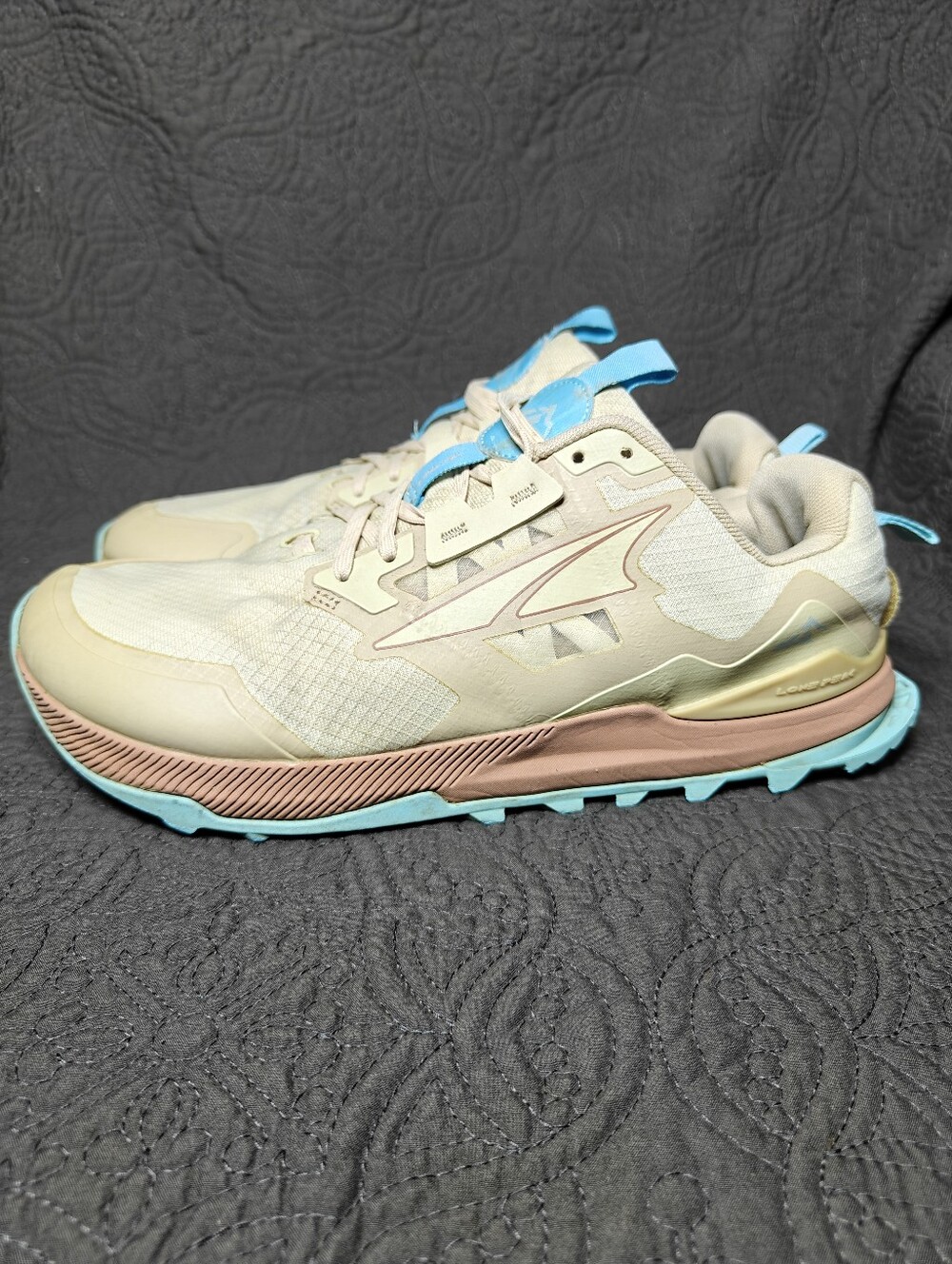 Altra Lone Peak 7 Peach Teal Outdoor Hiking All Weather Shoes Women's Size 10